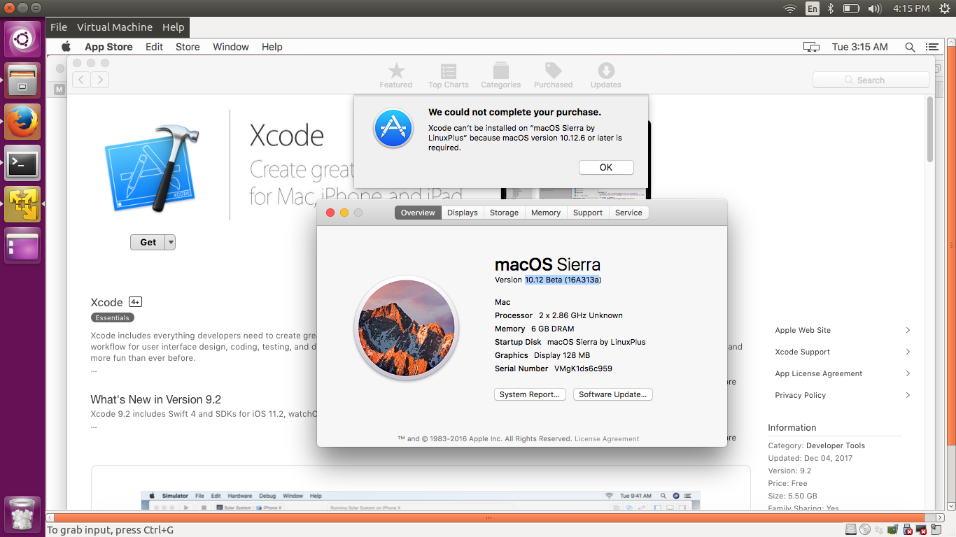 Vmware mac os install